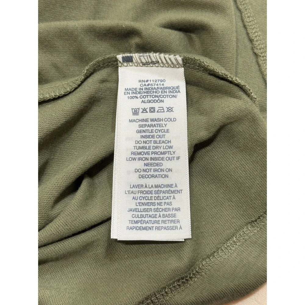 True Religion Men's Polo Shirt M Olive Green TR Logo Trim Relaxed Fit‎ Grunge